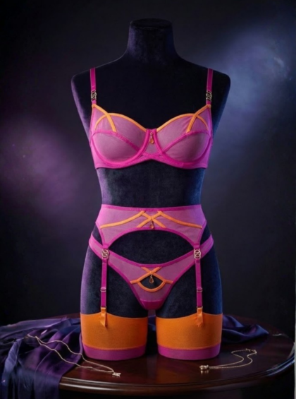 Vip Collection -  Özel Bir Gece için Harika Pembe - Sarı